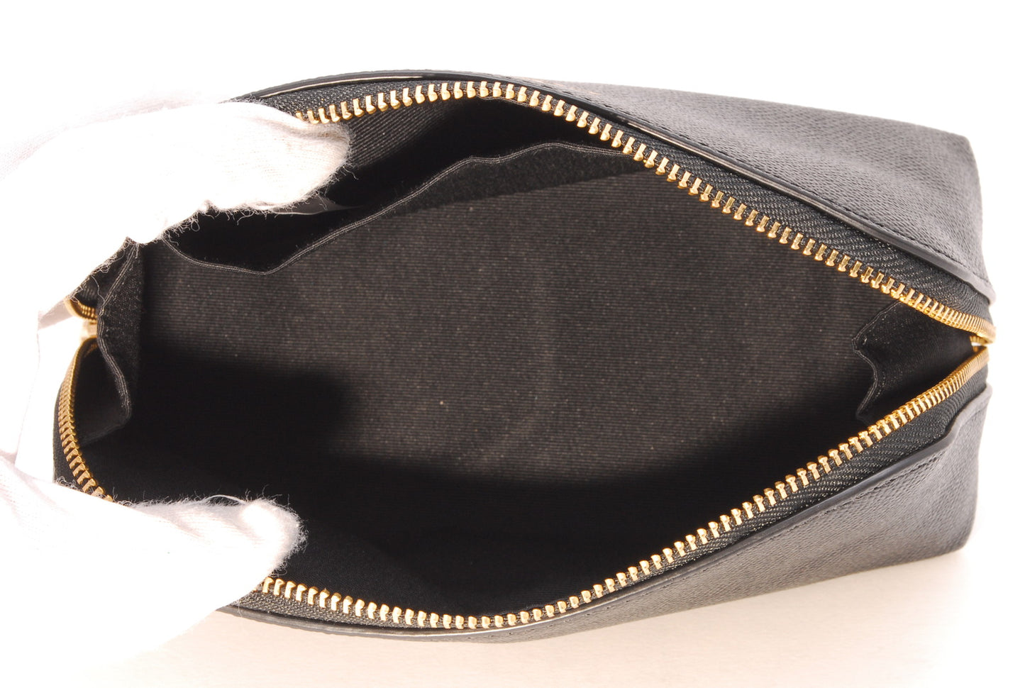 COACH Leather pouch black From Japan A447