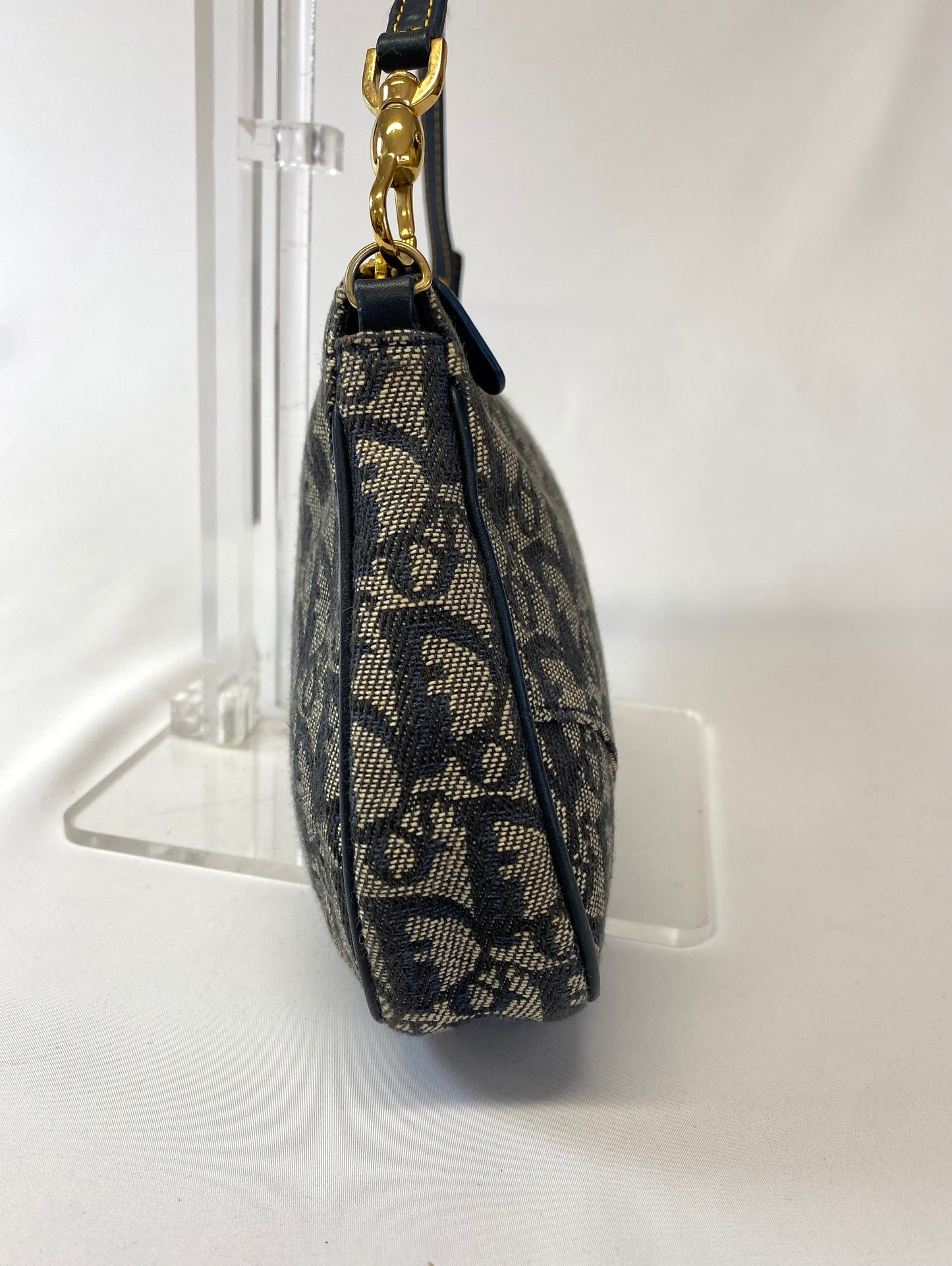 Dior Saddle Pouch Trotter Shoulder Bag Authentic AA485