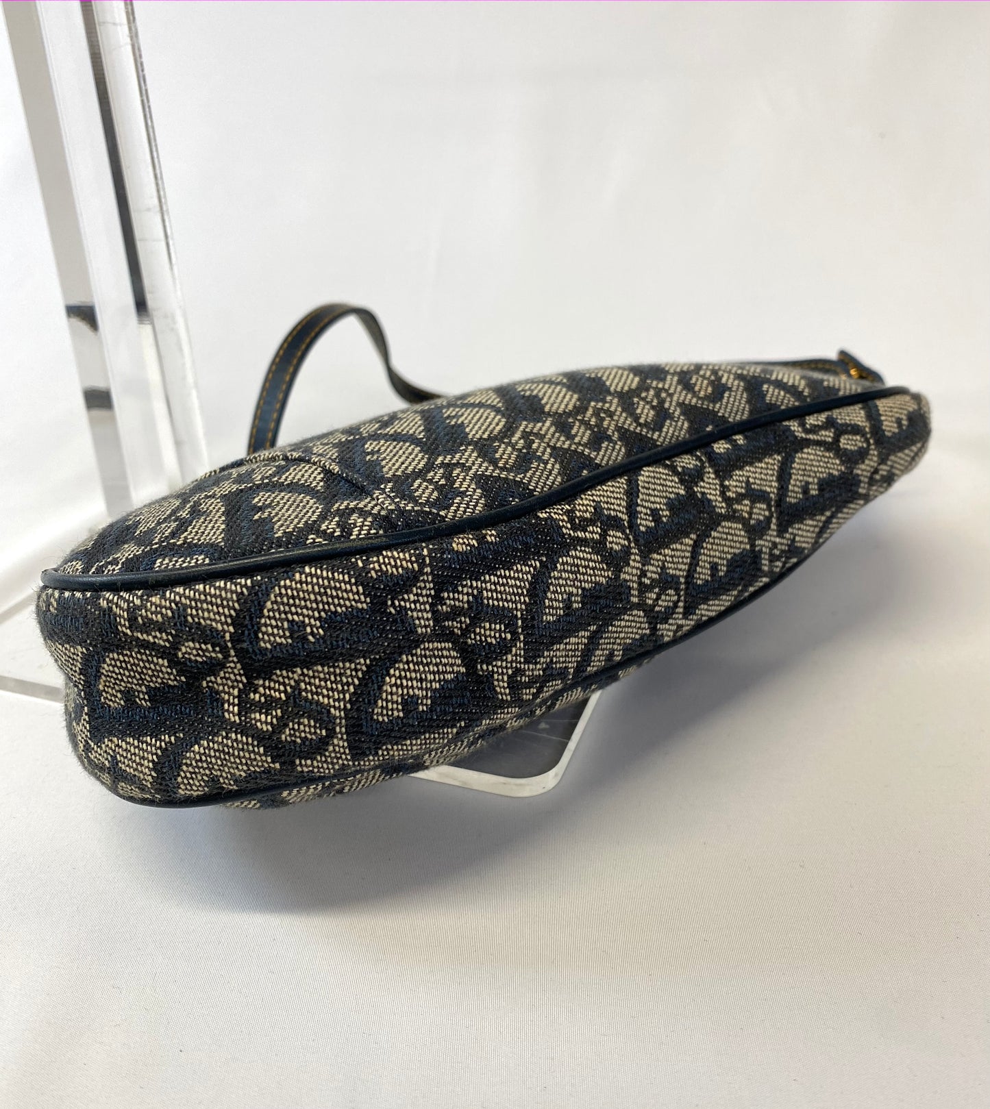 Dior Saddle Pouch Trotter Shoulder Bag Authentic AA485
