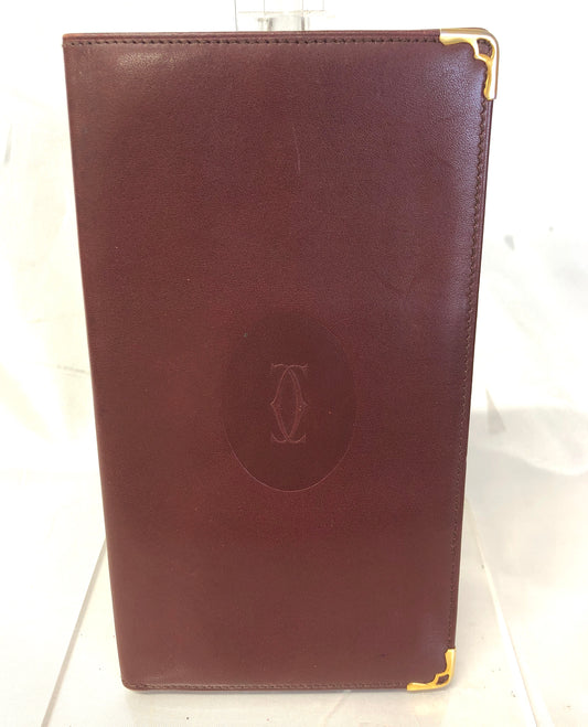 Cartier Mastline Leather billfold Authentic AA430