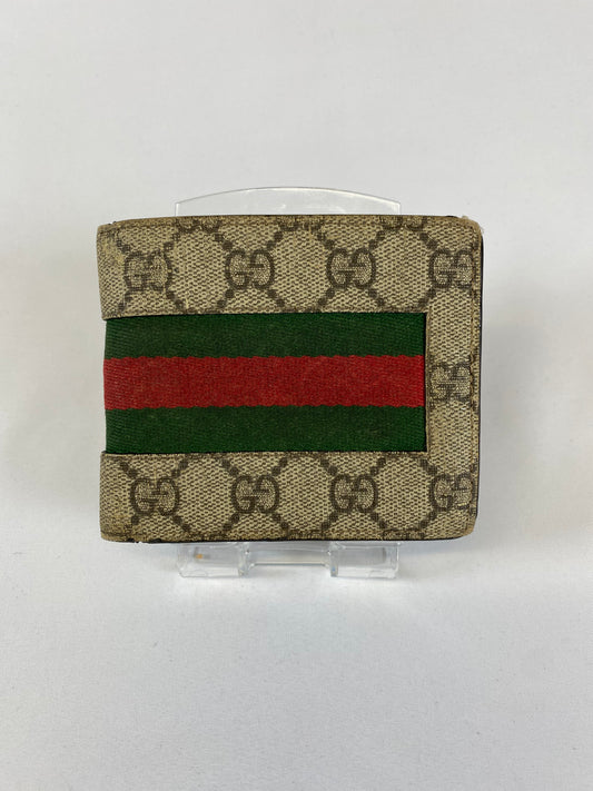 GUCCI  GG Sherry Folding Wallet 408826 Authentic AA254