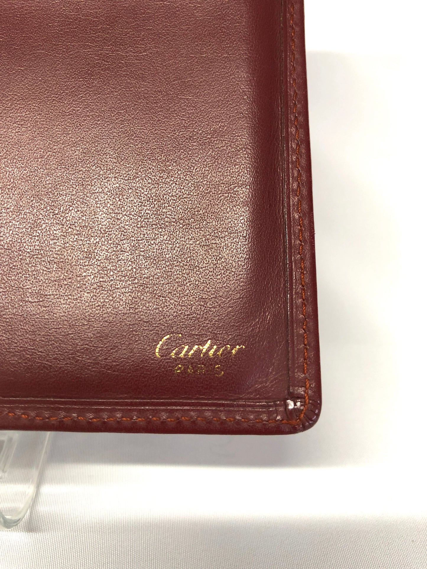 Cartier Mast Wallet Bordeaux Authentic AA496