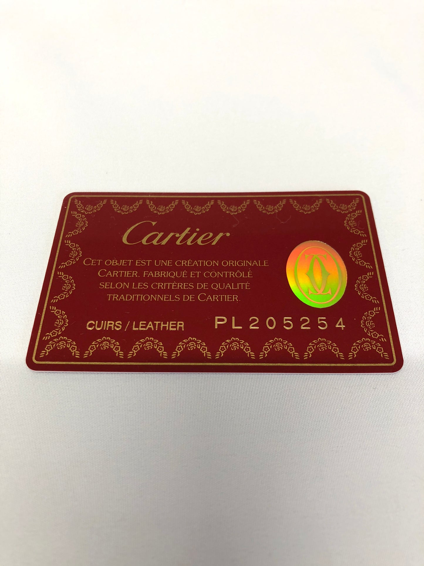 Cartier Mast Wallet Bordeaux Authentic AA496