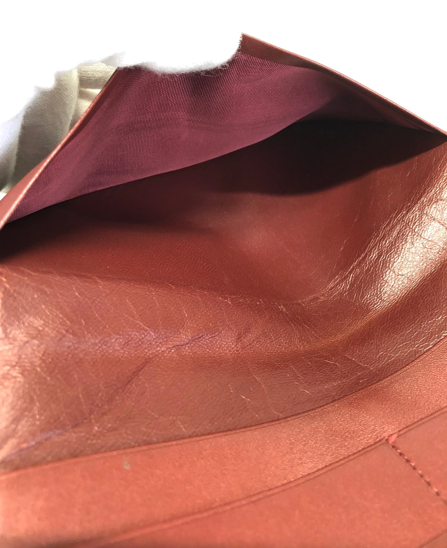 Cartier Mastline Leather Bi-fold Wallet Bordeaux Authentic AA487