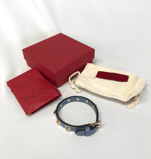 VALENTINO Bangle Leather x GP GYBL x GD Authentic AA502