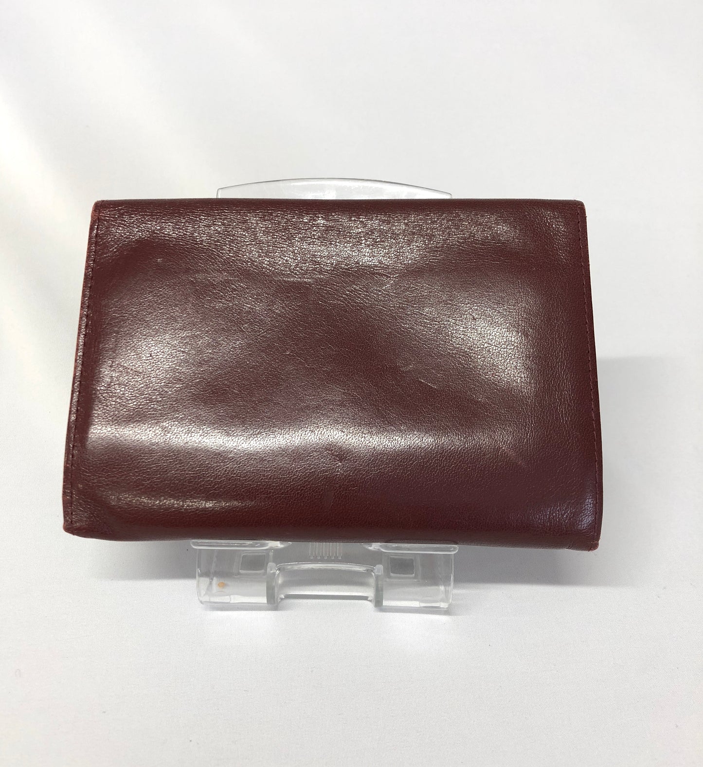 Cartier  Folding wallet Leather Bordeaux Authentic AA498