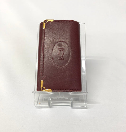 Cartier  Key Case Mastline Bordeaux Authentic AA505