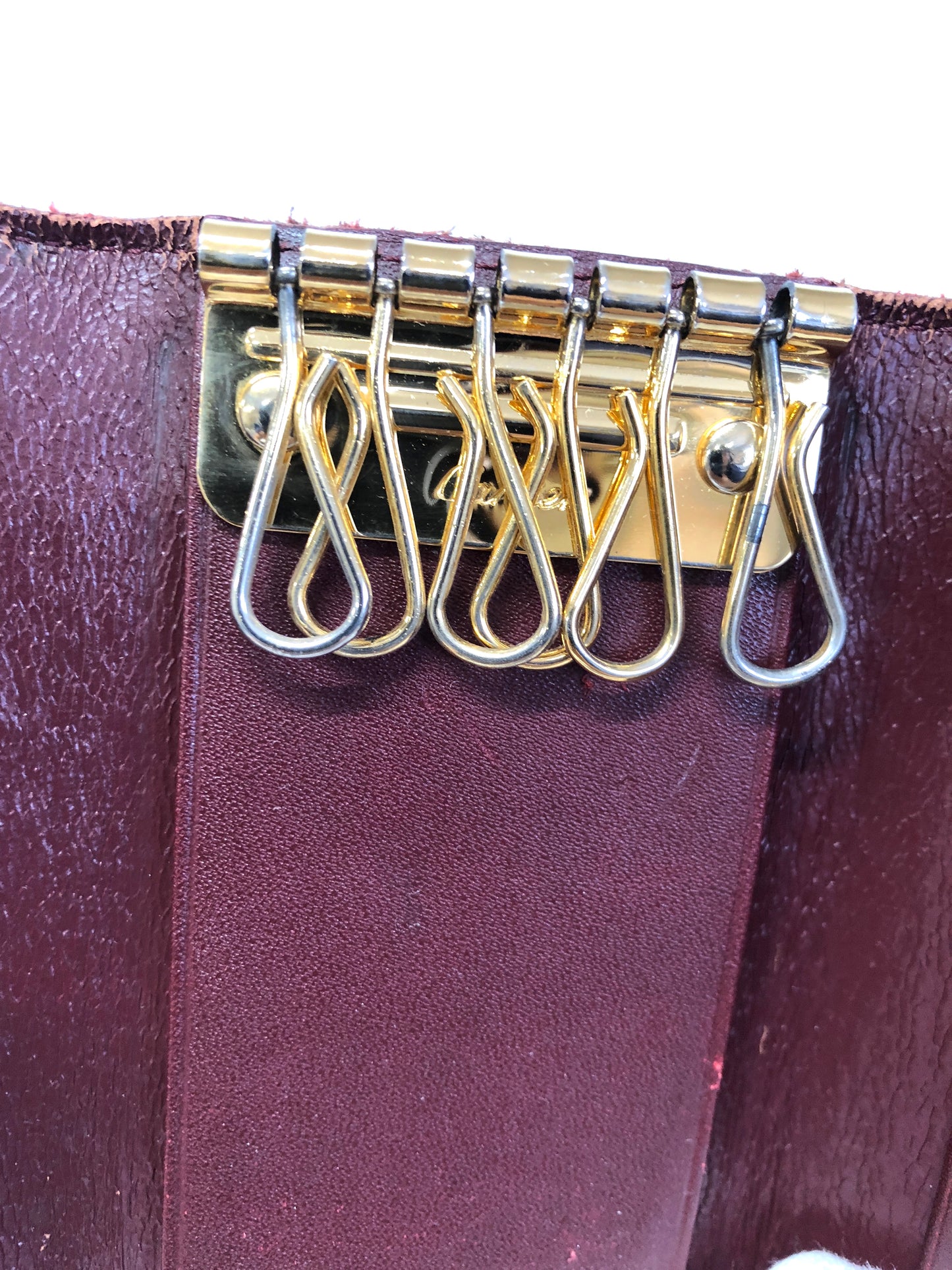 Cartier  Key Case Mastline Bordeaux Authentic AA505