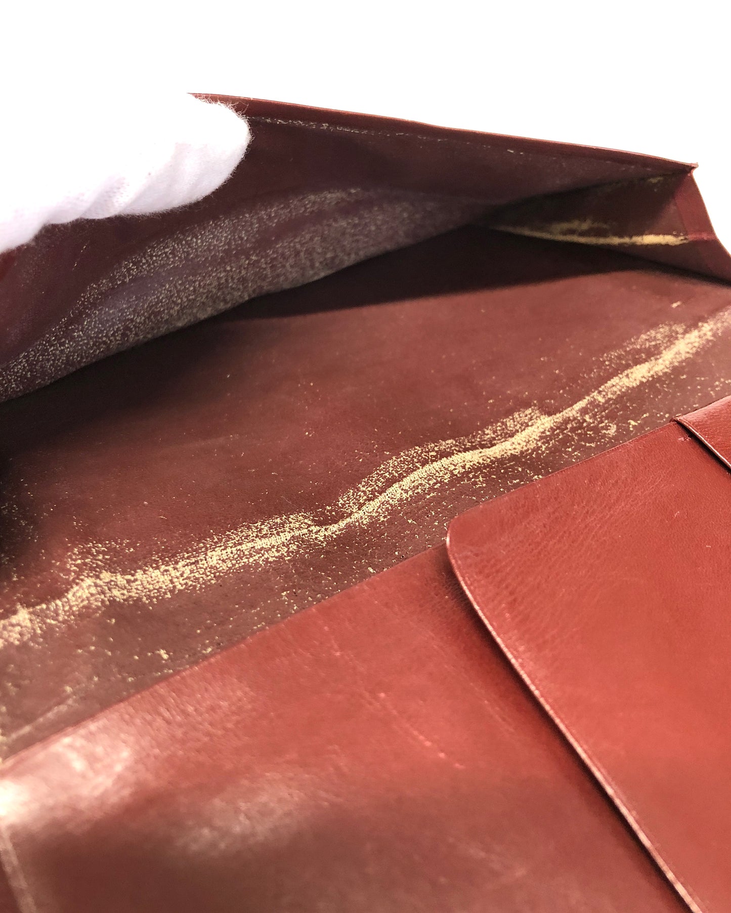 Cartier  Leather Bi-fold Wallet Mastline Bordeaux Authentic AA491
