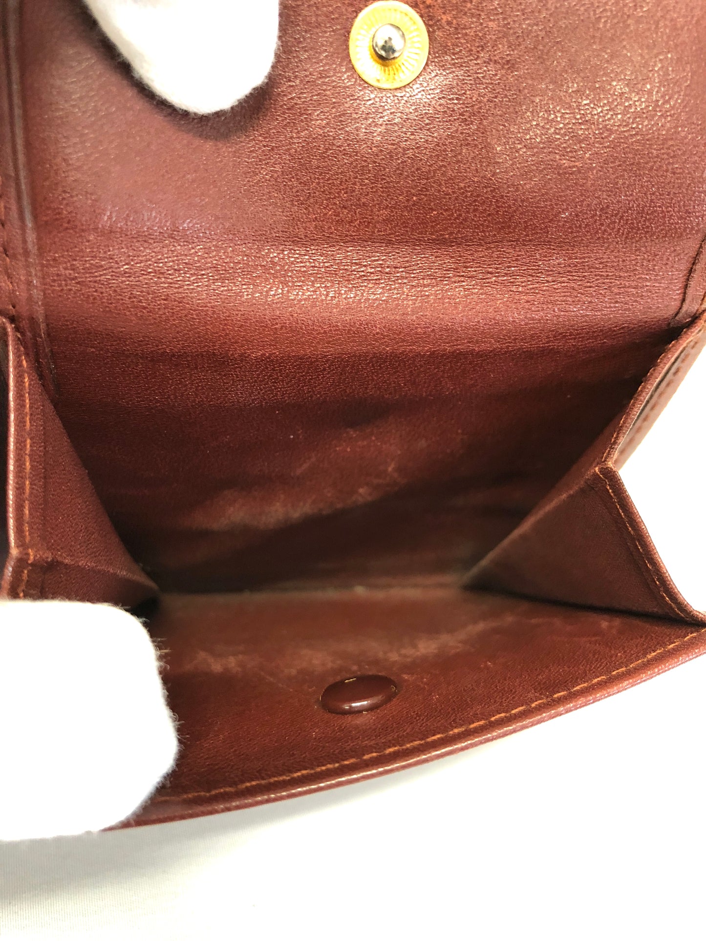 Cartier Mastline Leather Bi-fold Wallet Authentic AA486