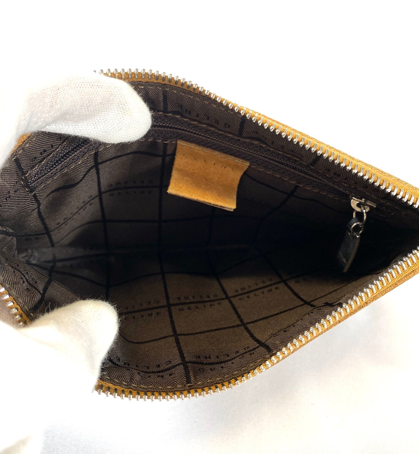 CELINE Pouch Suede Authentic AA401