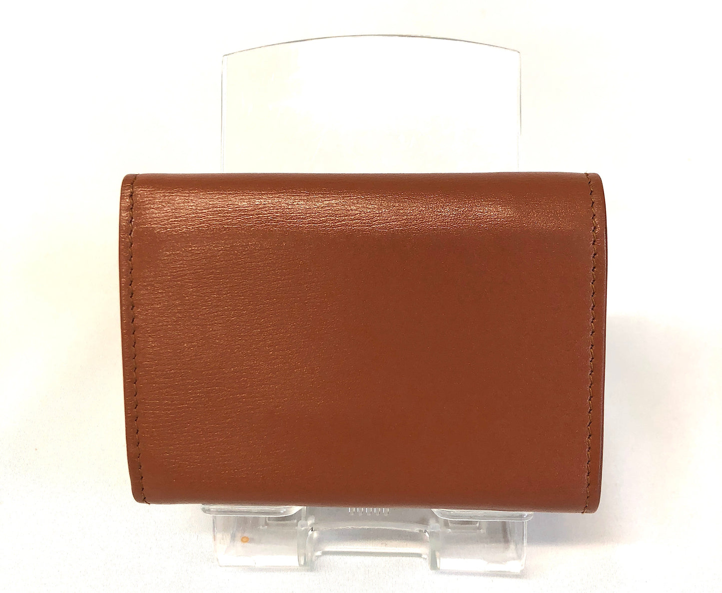 JIL SANDER Brown Folding Wallet Authentic AA250