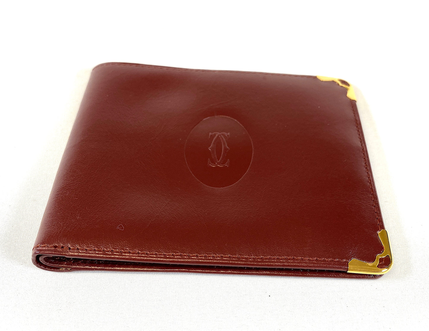 Cartier Wallet Mastline Bordeaux Authentic AA382