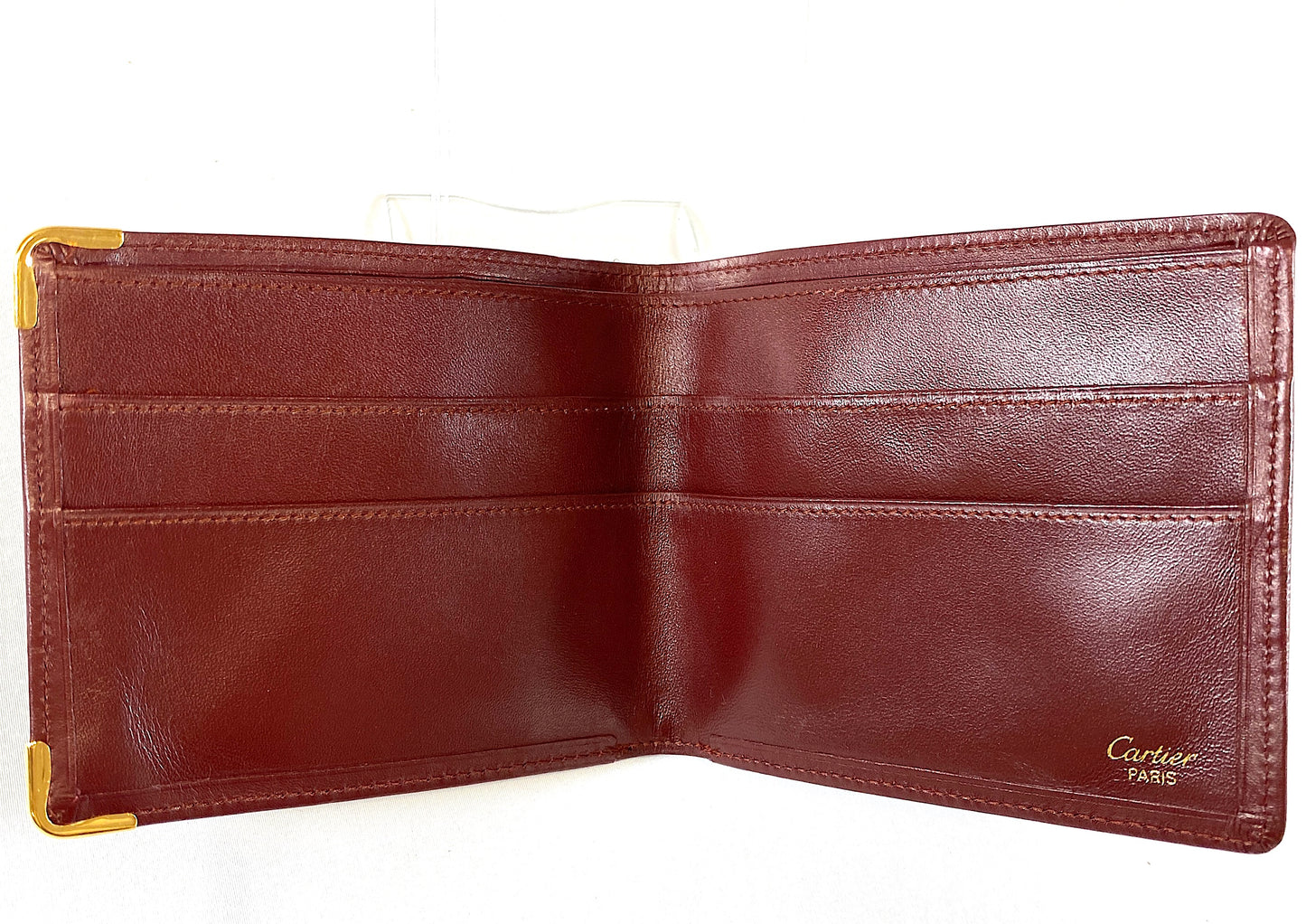 Cartier Wallet Mastline Bordeaux Authentic AA382