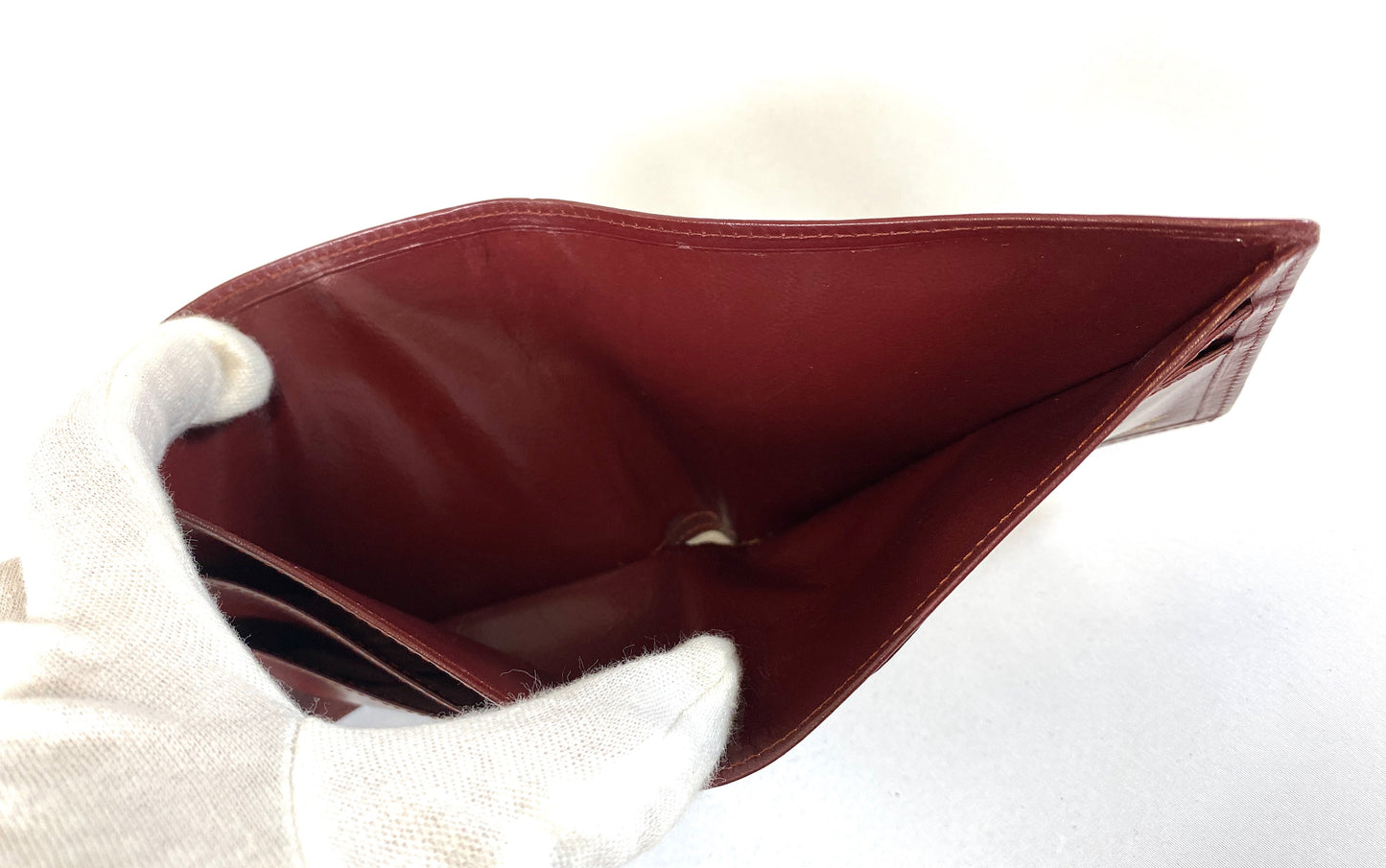 Cartier Wallet Mastline Bordeaux Authentic AA382