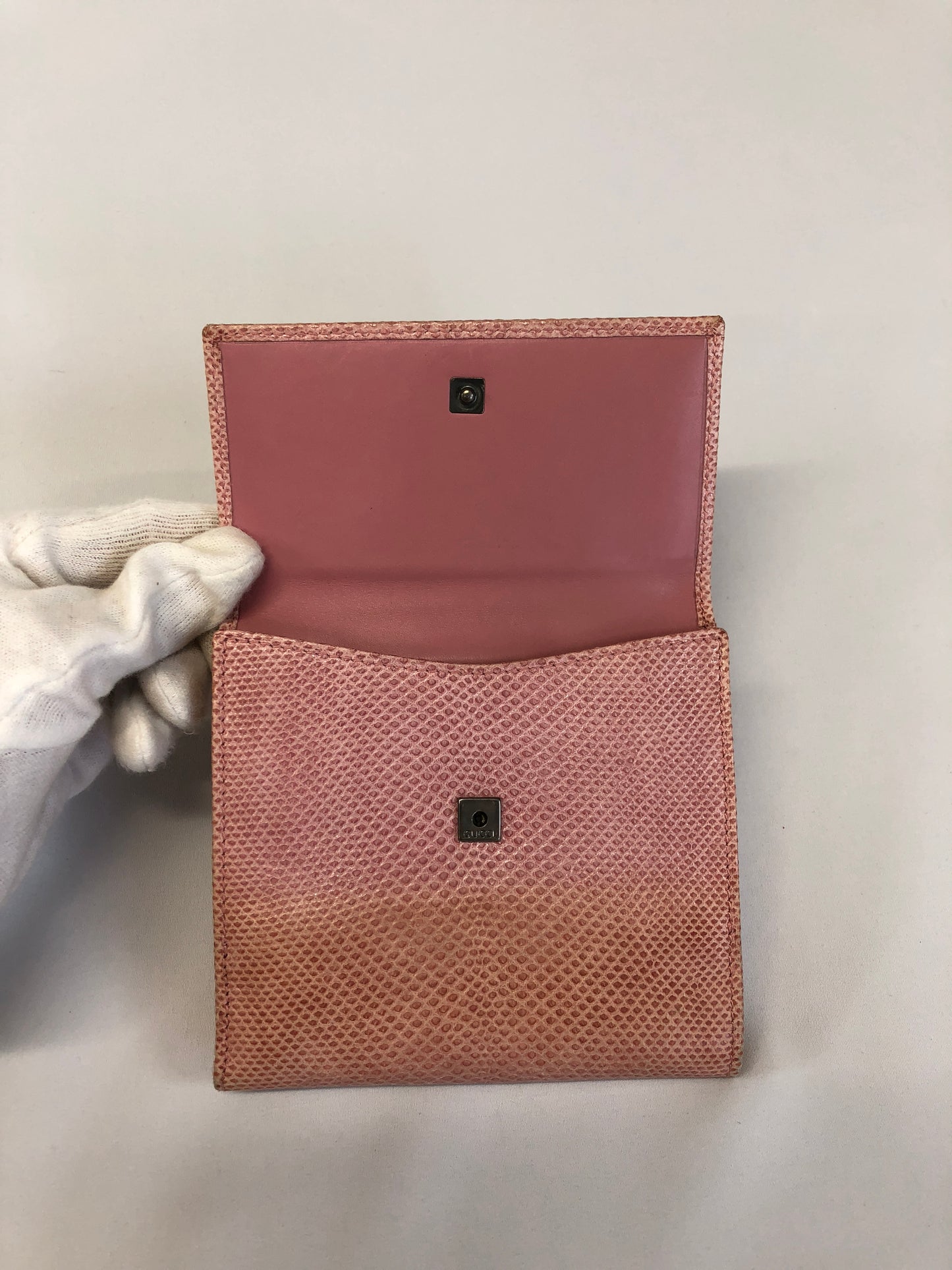 GUCCI Folding Wallet Light Pink Authentic AA65