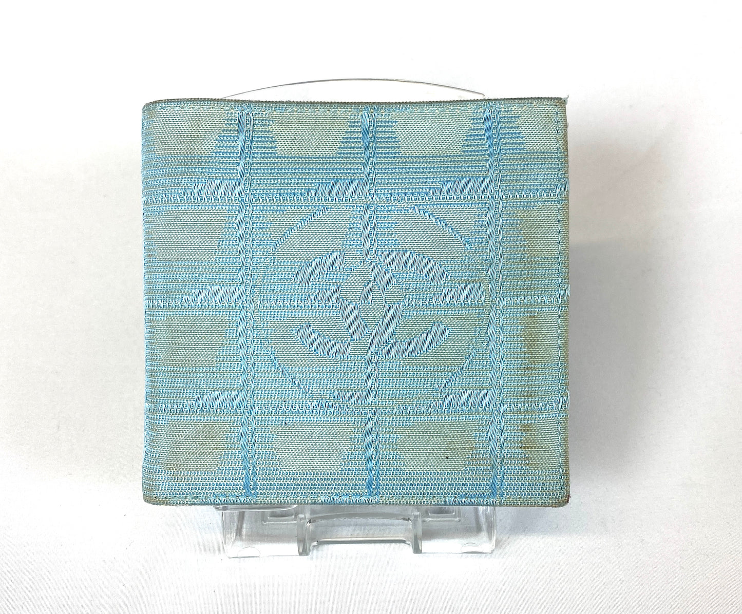 CHANEL Folding Wallet Light Blue Authentic AA398