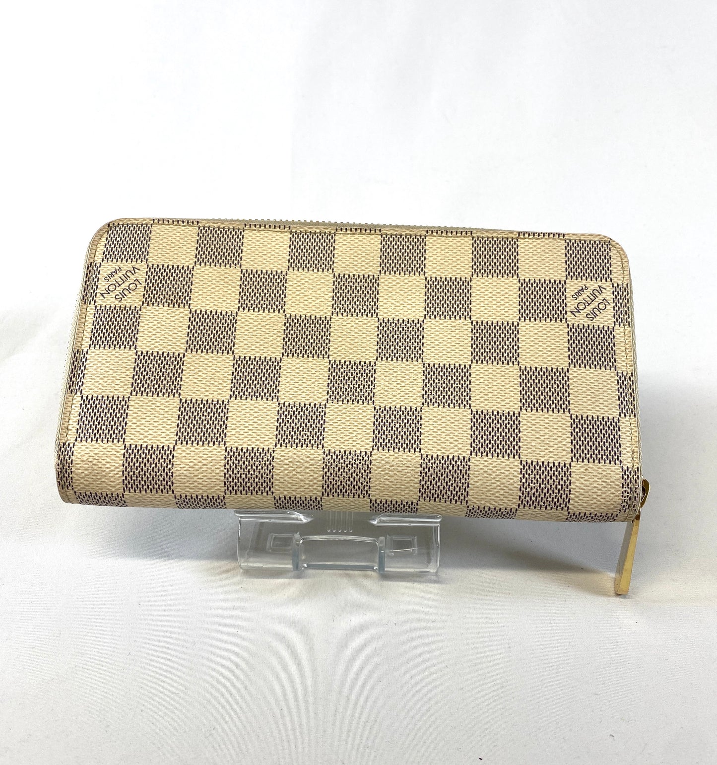 Louis-Vuitton Damier Azur Zippy Wallet Authentic AA540