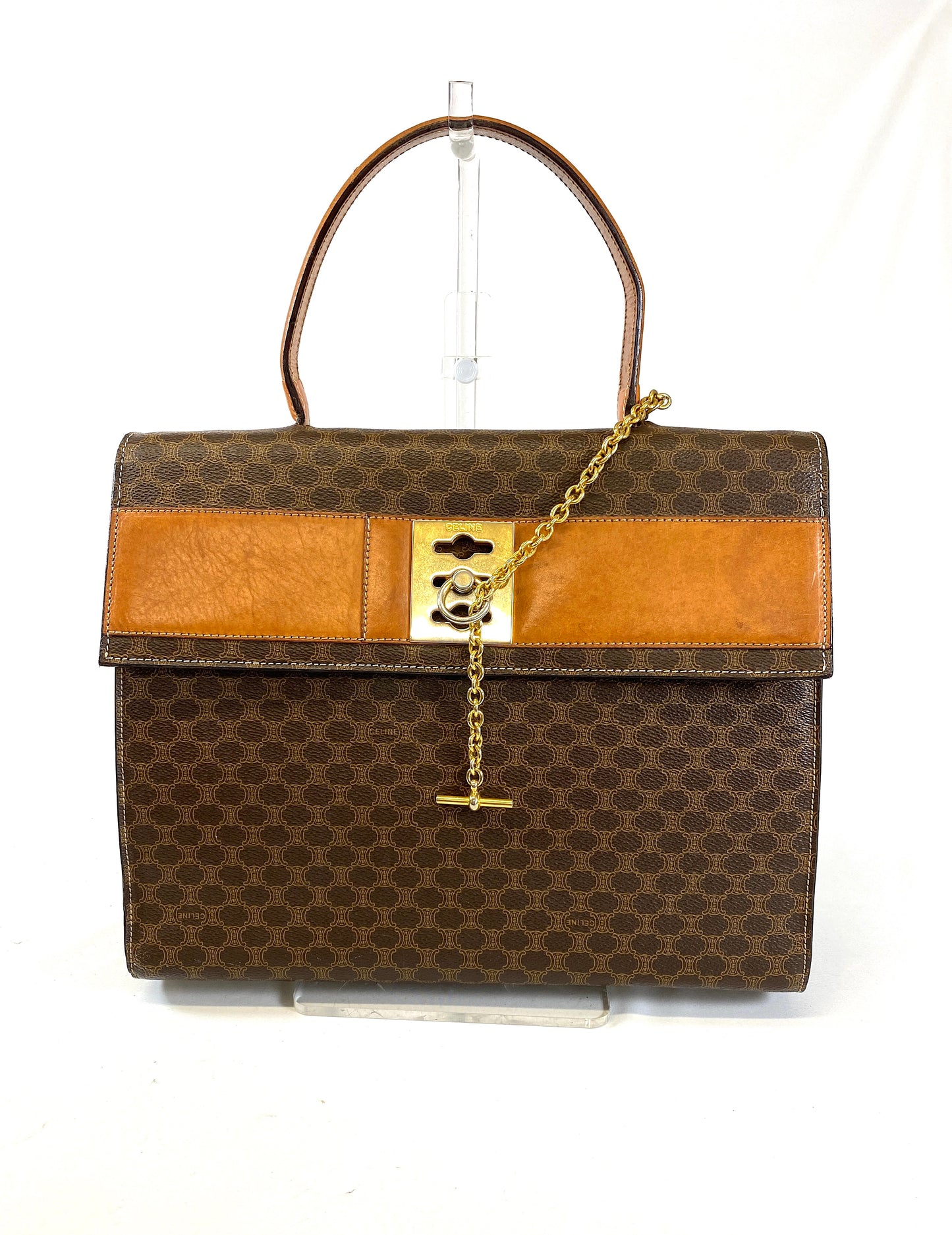 CELINE Macadam Handbag Authentic AA531