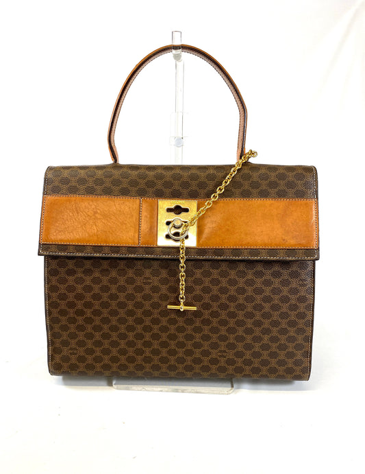 CELINE Macadam Handbag Authentic AA531