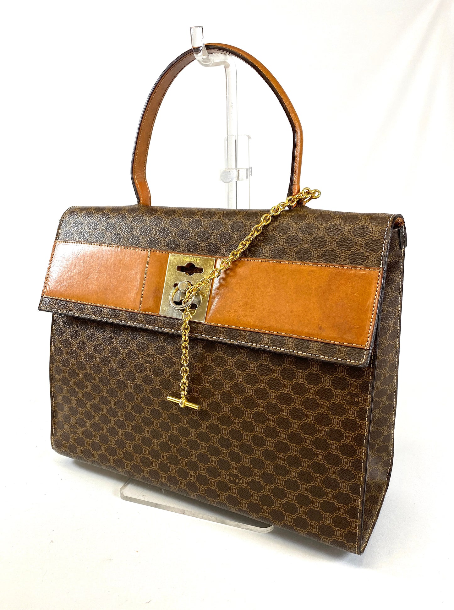 CELINE Macadam Handbag Authentic AA531