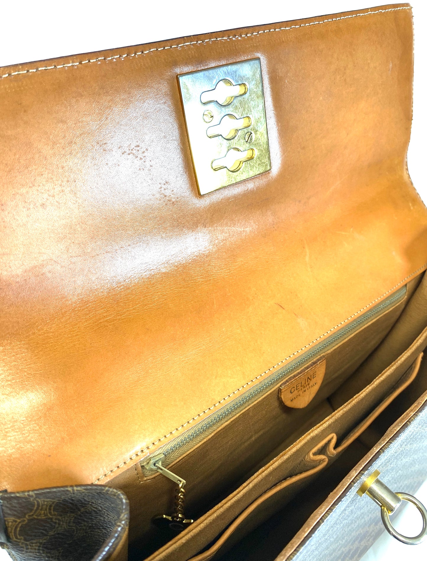CELINE Macadam Handbag Authentic AA531