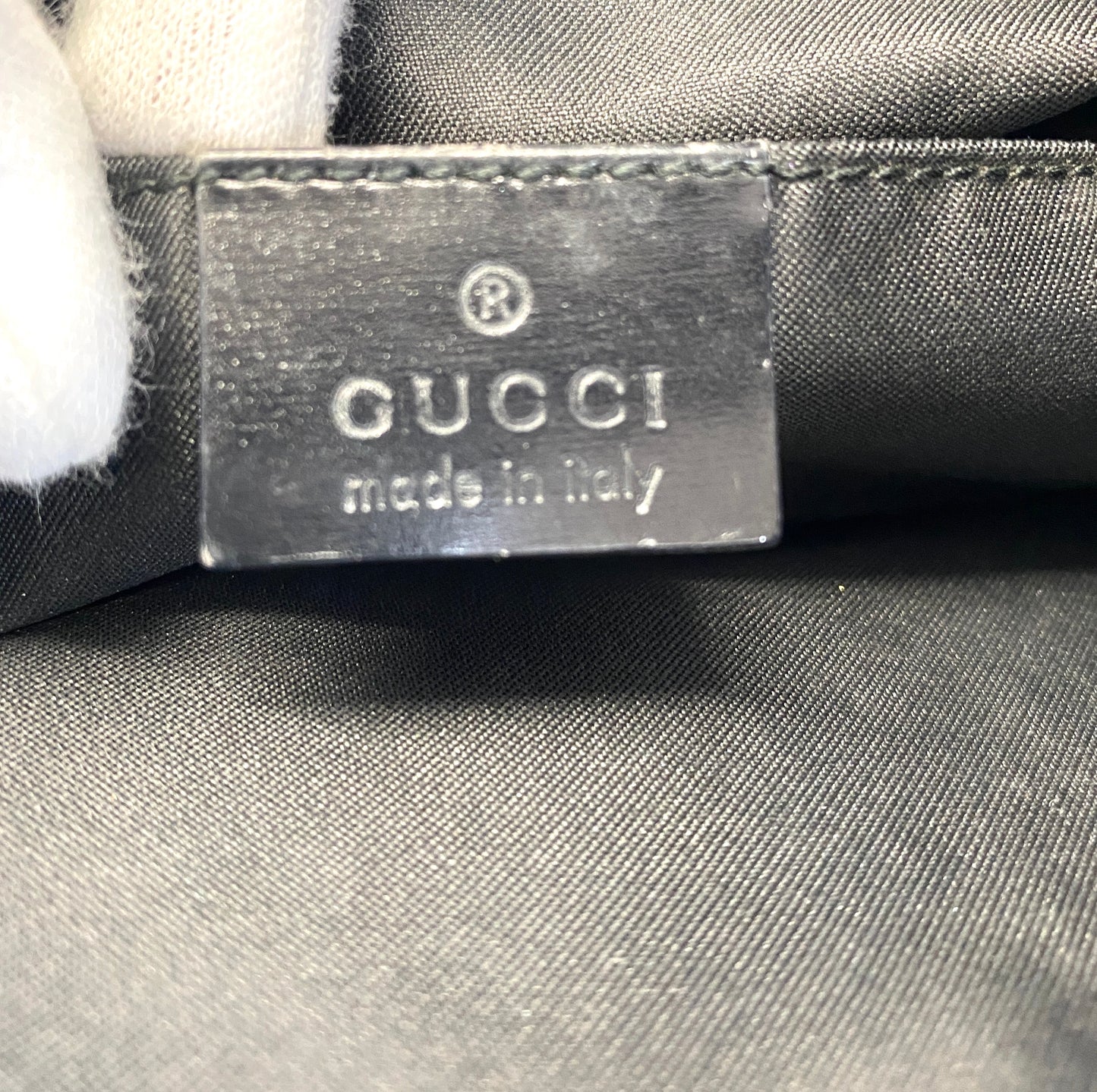 GUCCI One-shoulder Bag GG Pattern Suede Authentic AA556