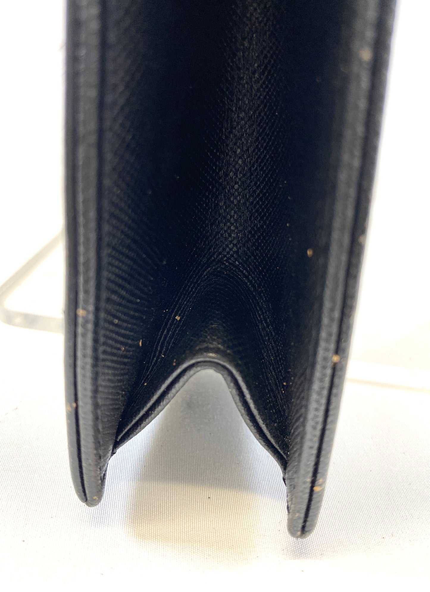 Yves Saint Laurent Clutch Bag Leather Authentic AA553