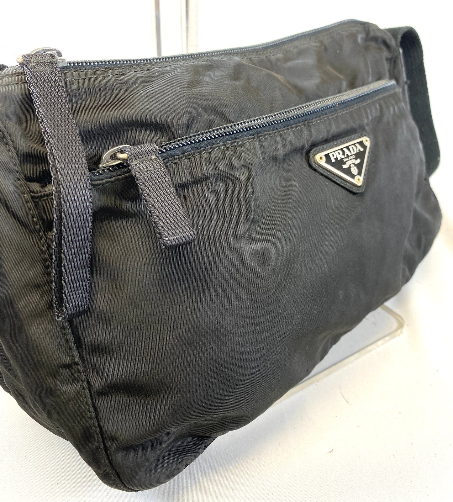 PRADA Nylon Shoulder Bag Bum bag Authentic AA588