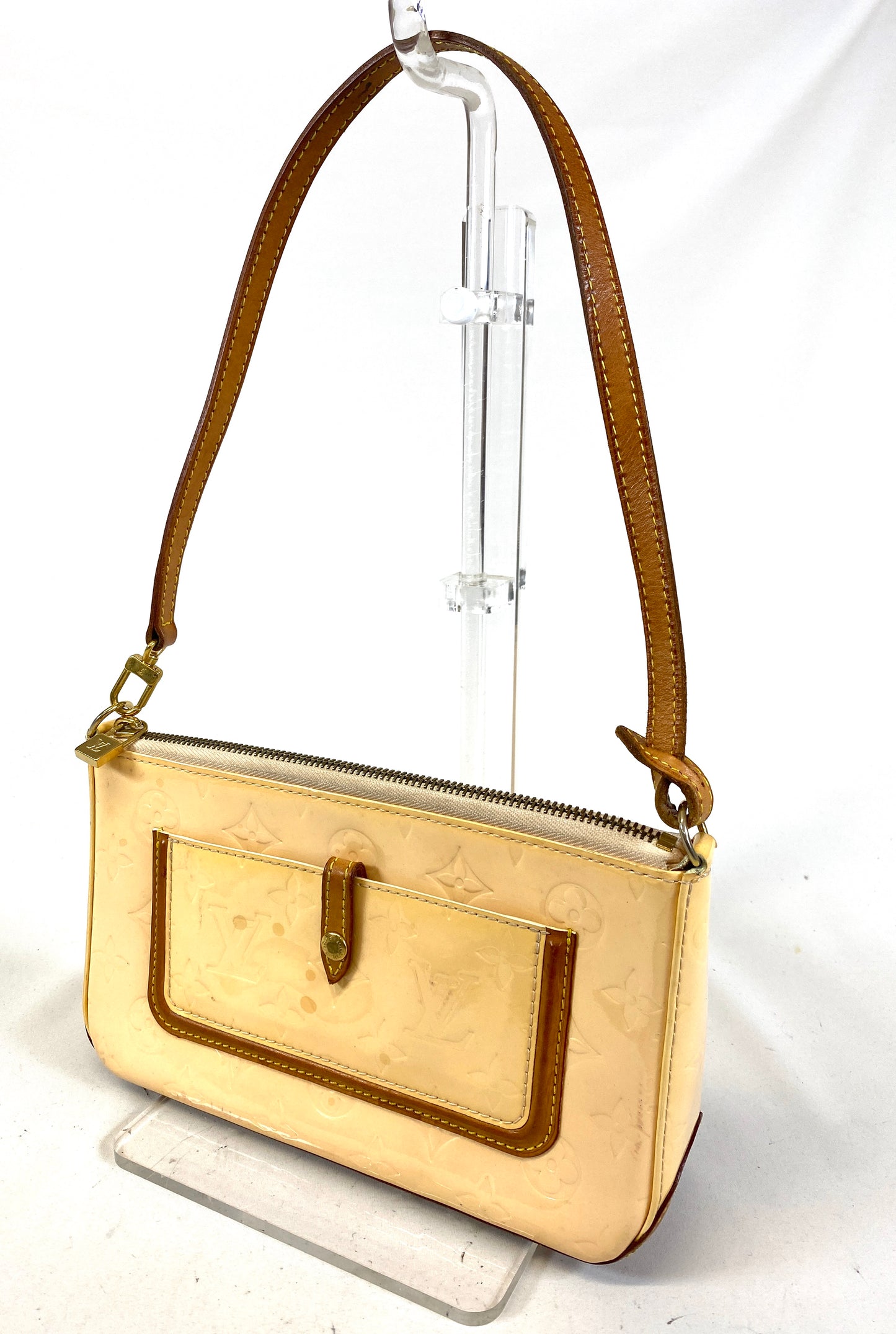 Louis-Vuitton Vernis Mallory Square Shoulder Bag Authentic AA592