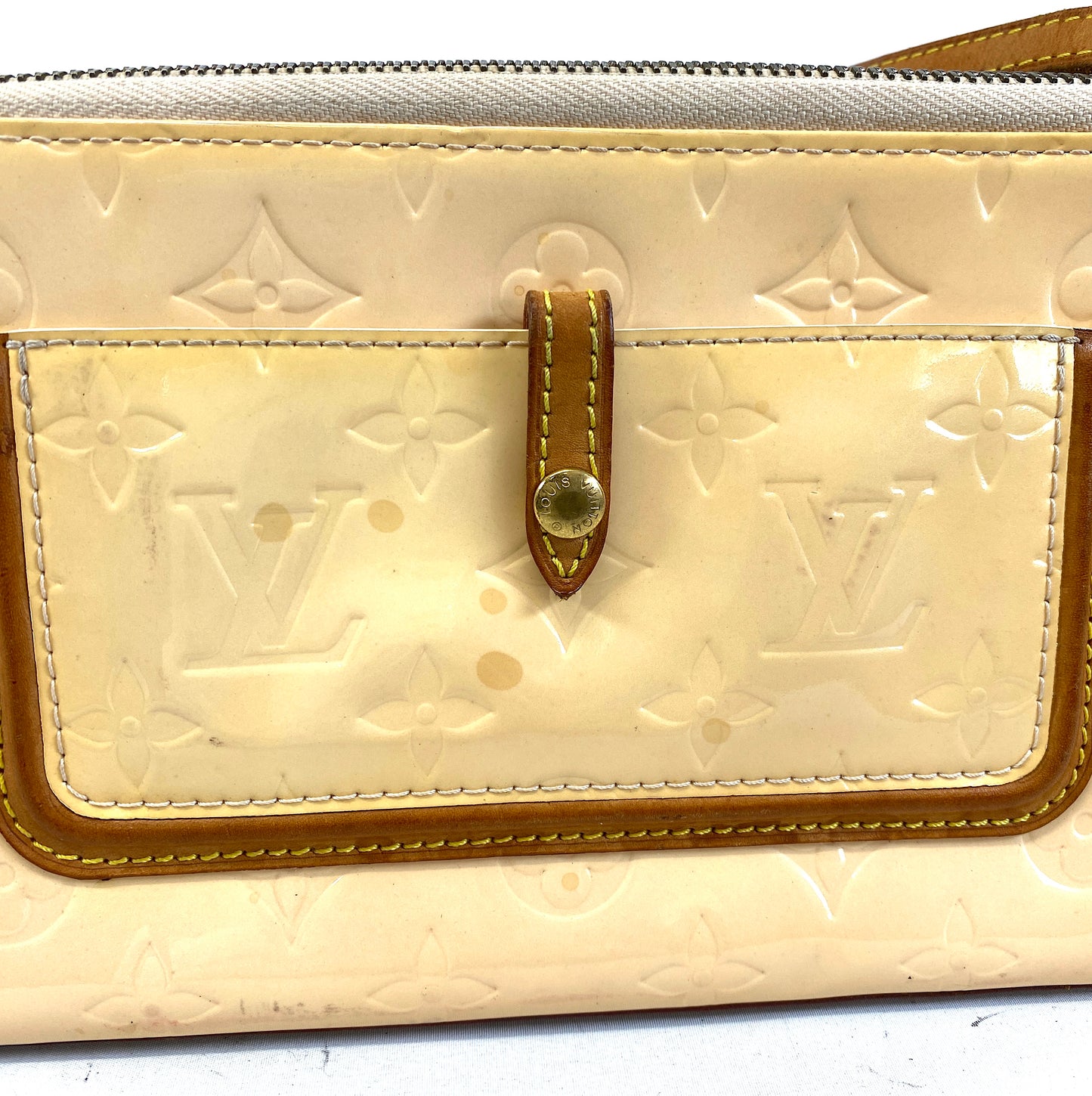 Louis-Vuitton Vernis Mallory Square Shoulder Bag Authentic AA592