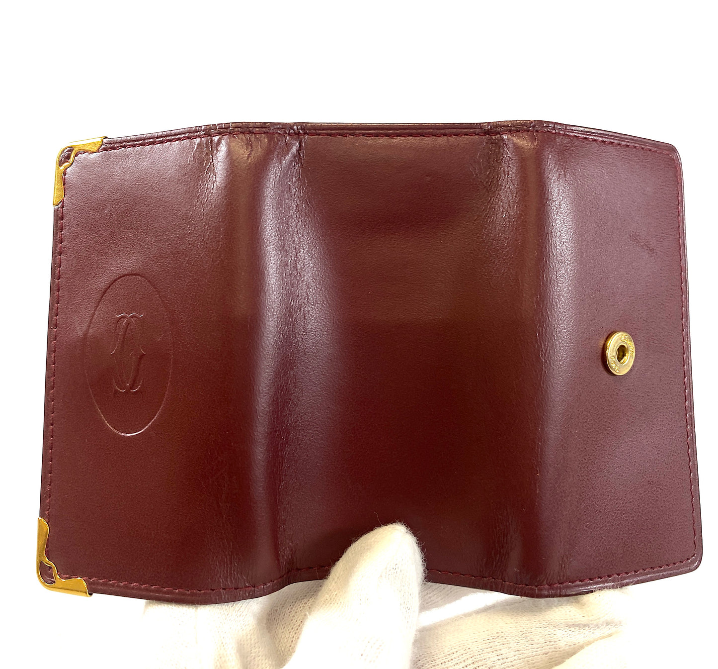 Cartier Mastline Key Case Bordeaux Authentic AA608