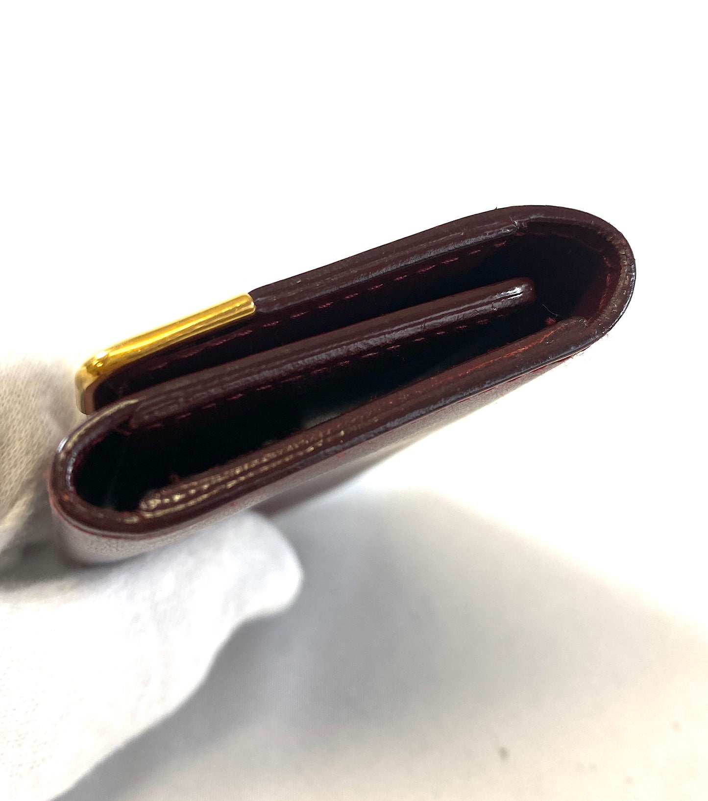 Cartier Mastline Key Case Bordeaux Authentic AA608