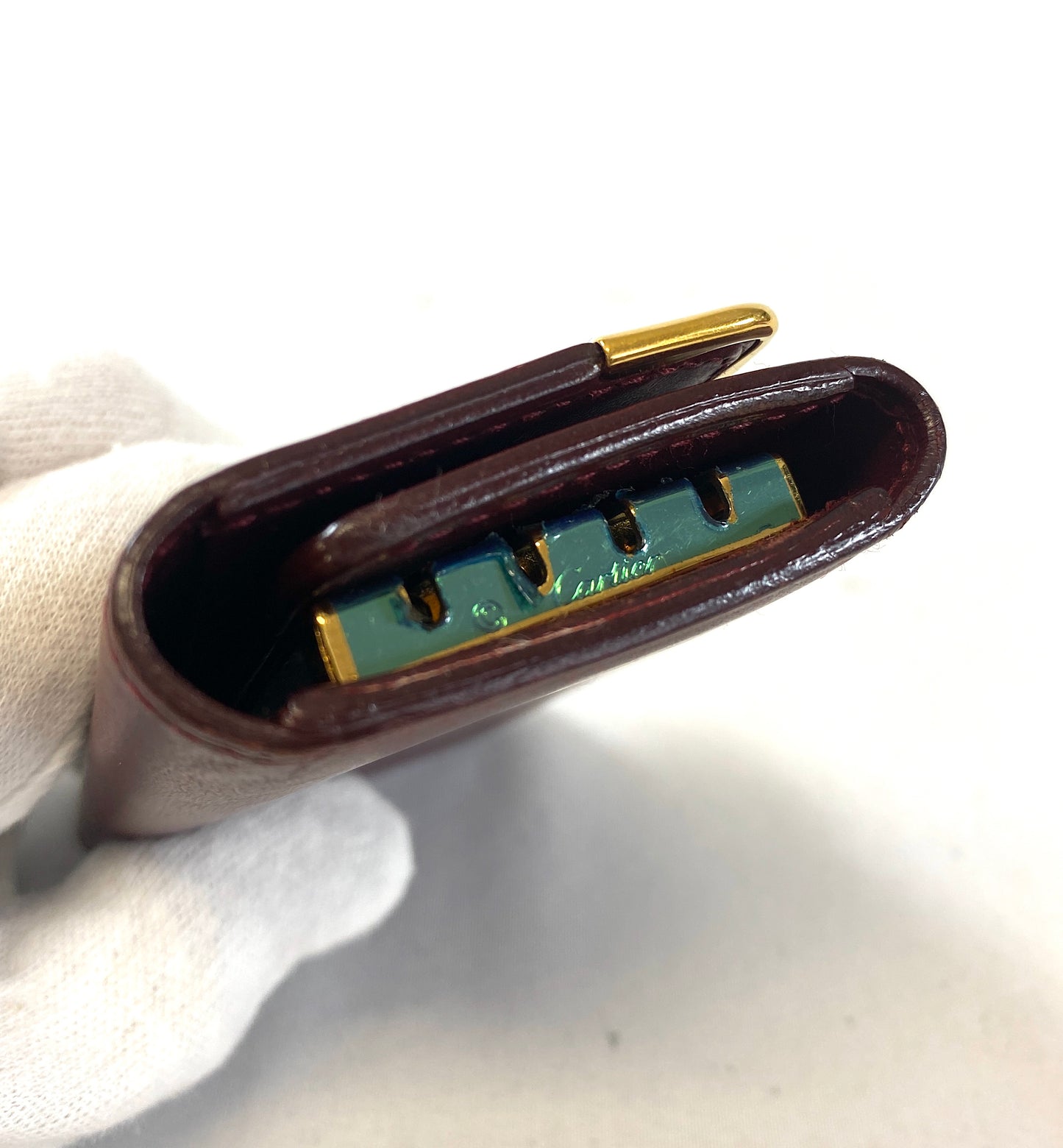 Cartier Mastline Key Case Bordeaux Authentic AA608