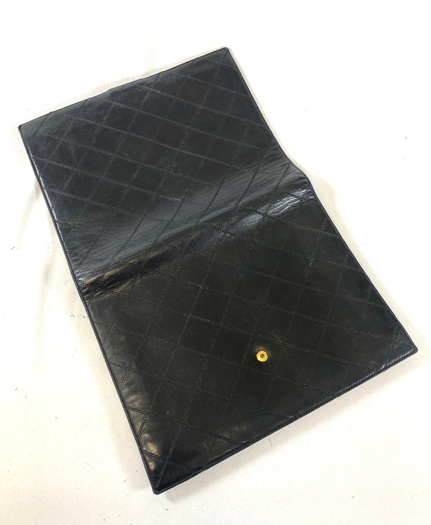 CHANEL Bicolor Clutch Bag Authentic AA614