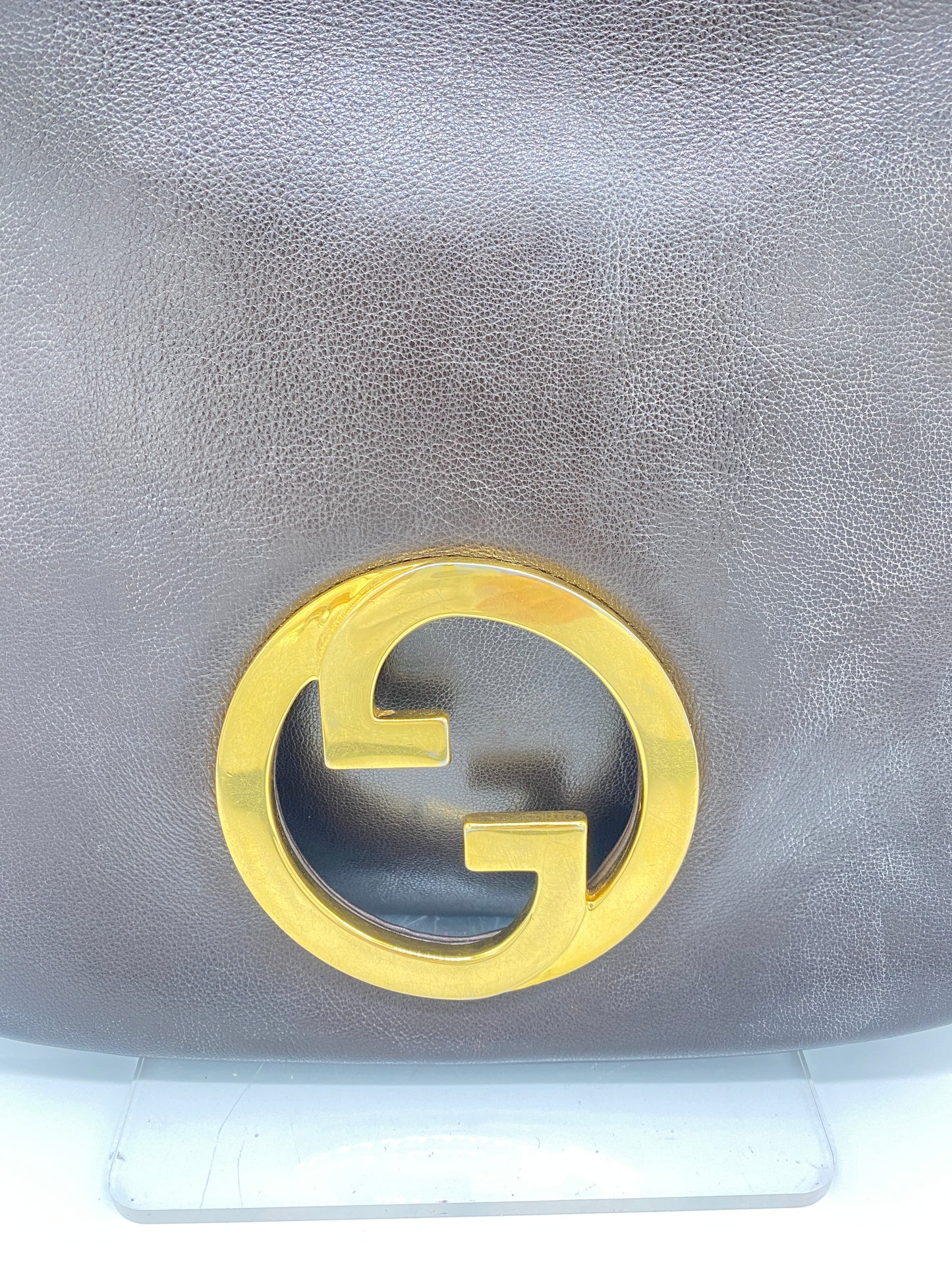 Vintage GUCCI GG Gold Interlocking Shoulder Bag Authentic AA641