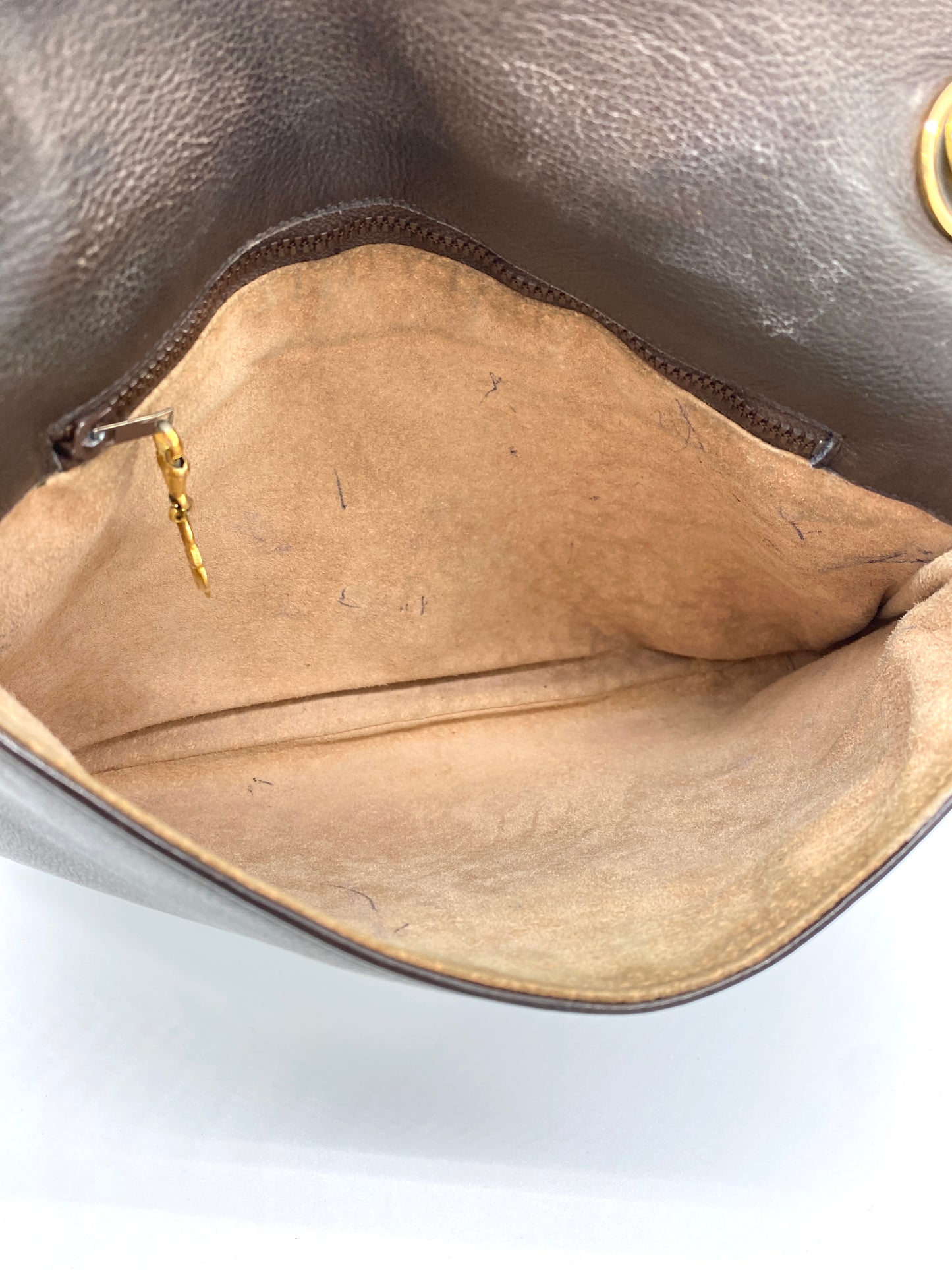 Vintage GUCCI GG Gold Interlocking Shoulder Bag Authentic AA641