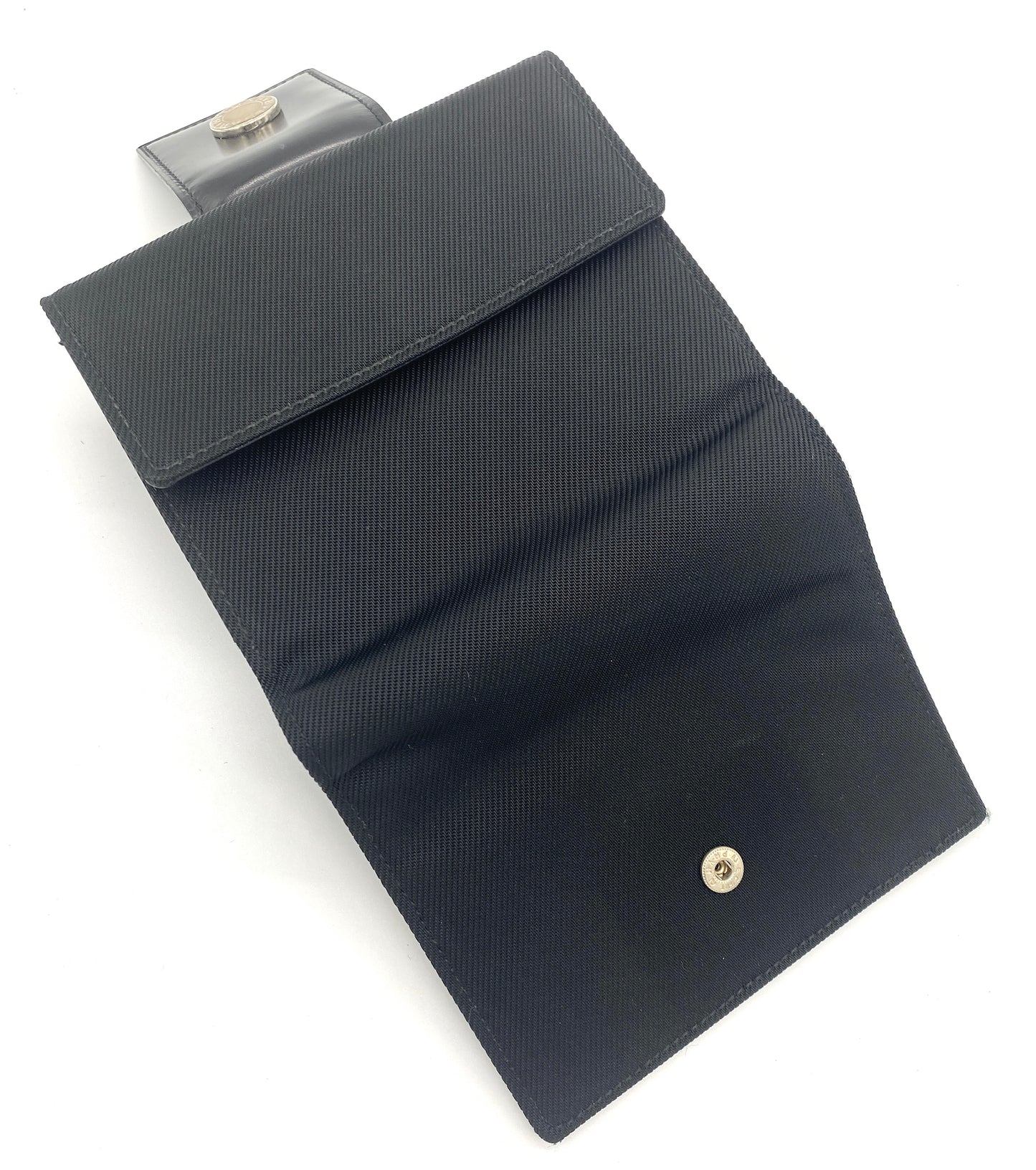 BVLGARI Folding Wallet Classico Canvas Authentic AA656