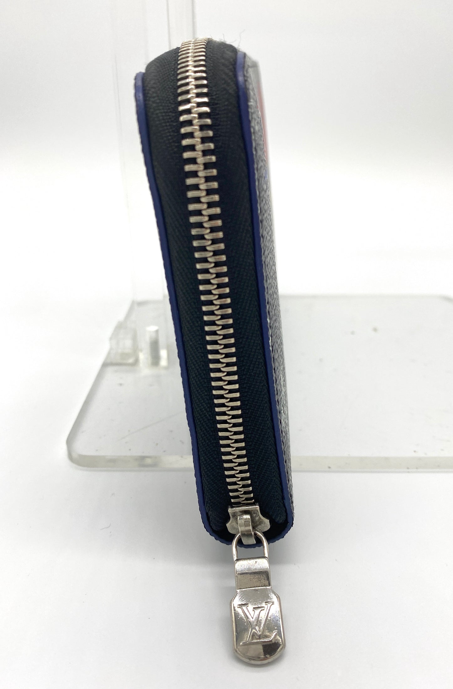 Louis-Vuitton Damier Graphite Zippy Organizer Long Wallet Authentic AA658