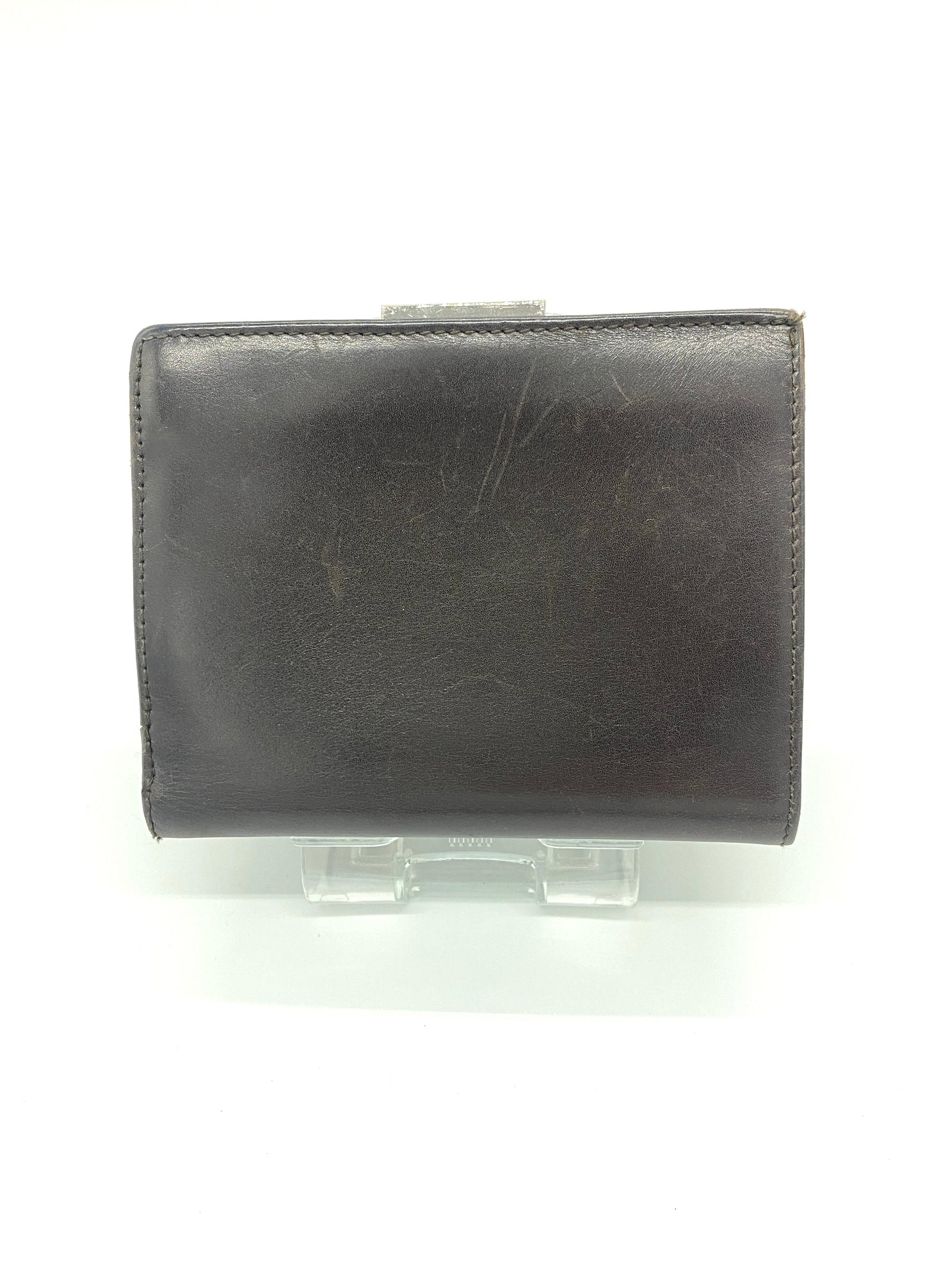 COACH Purse Tri-fold Wallet Brown Authentic AA671