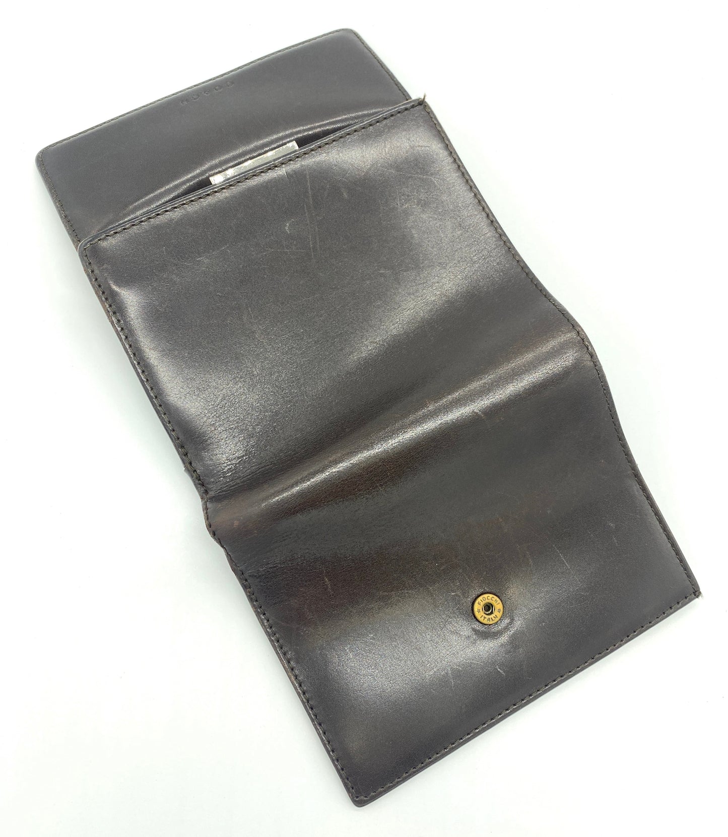 COACH Purse Tri-fold Wallet Brown Authentic AA671