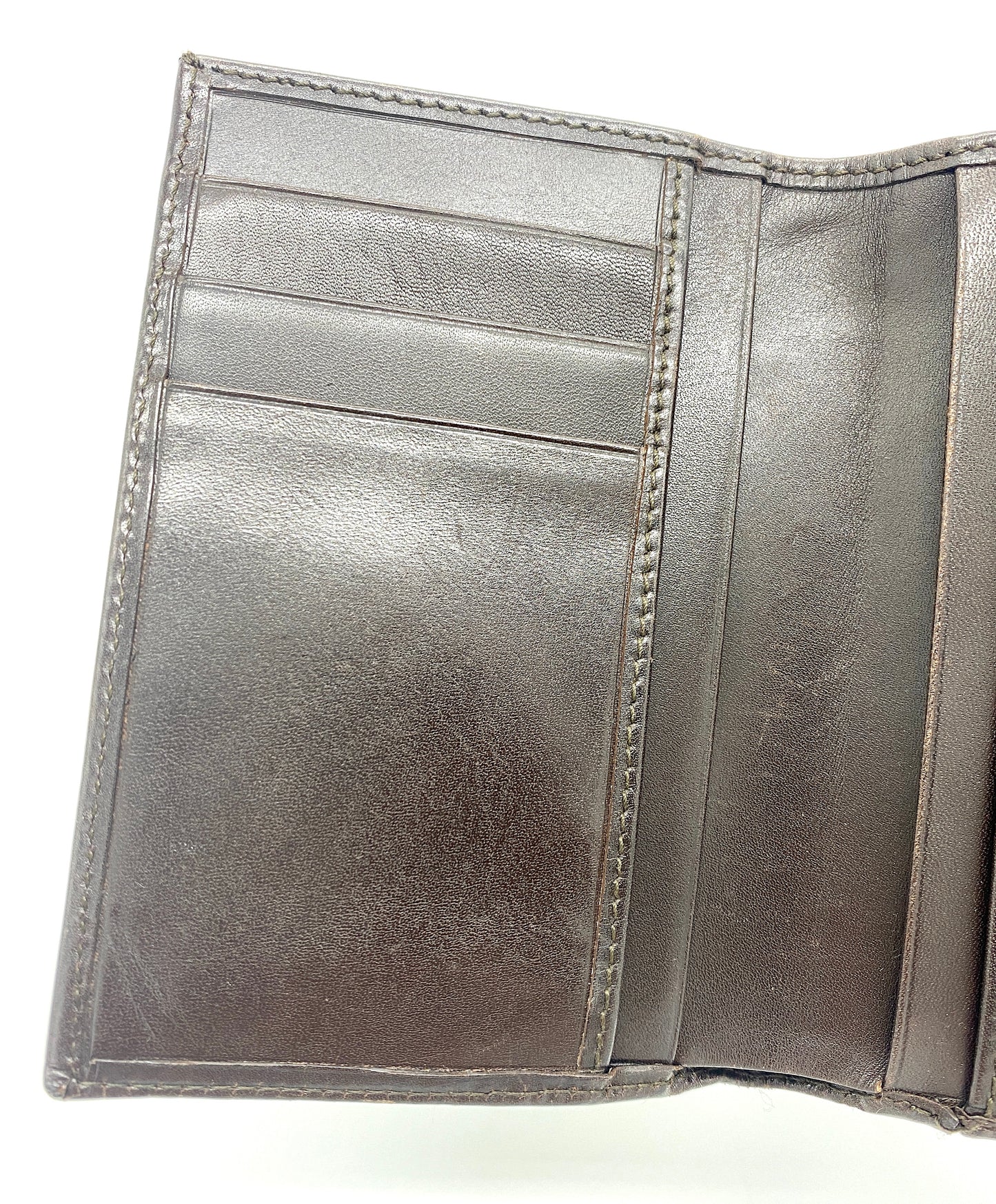 COACH Purse Tri-fold Wallet Brown Authentic AA671