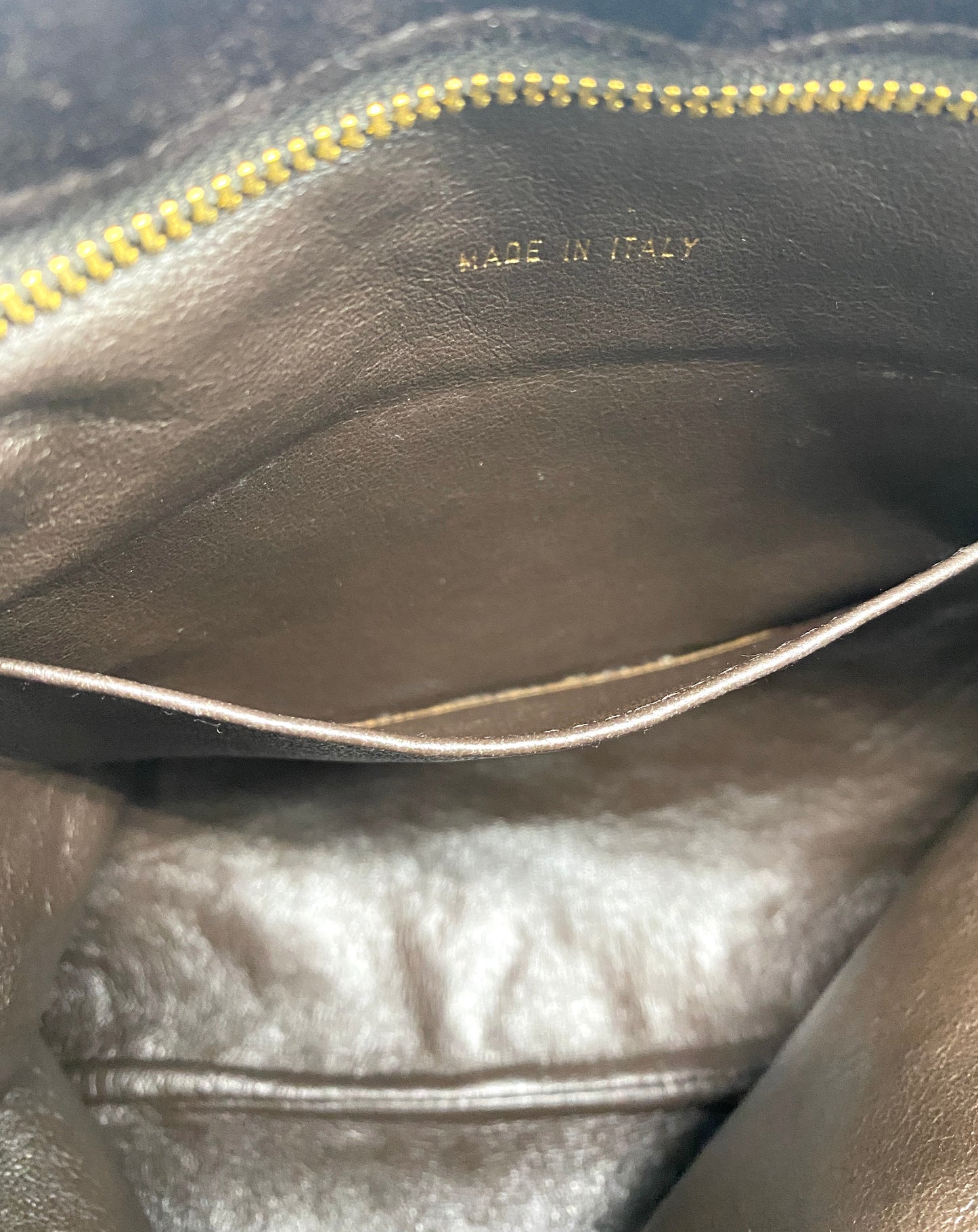 CHANEL Matelasse Chain Shoulder Bag Suede Leather Brown Authentic AA685
