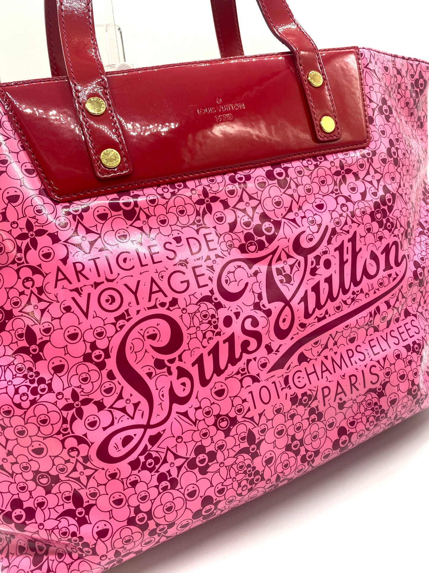 Louis-Vuitton Cosmic Blossom PM Tote Bag M93160 Beach Line Authentic AA366