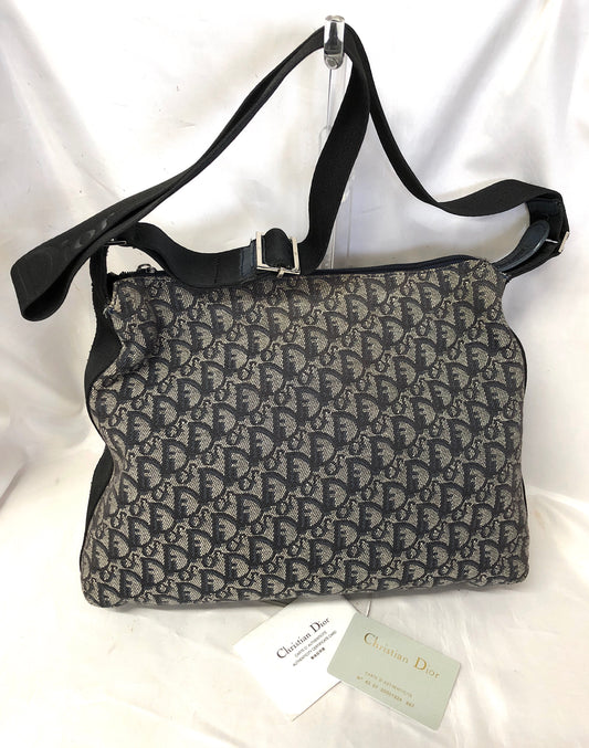Dior Trotter Denim Shoulder bag Authentic AA358