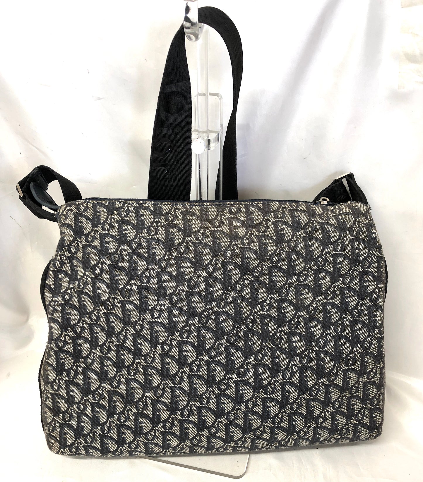 Dior Trotter Denim Shoulder bag Authentic AA358