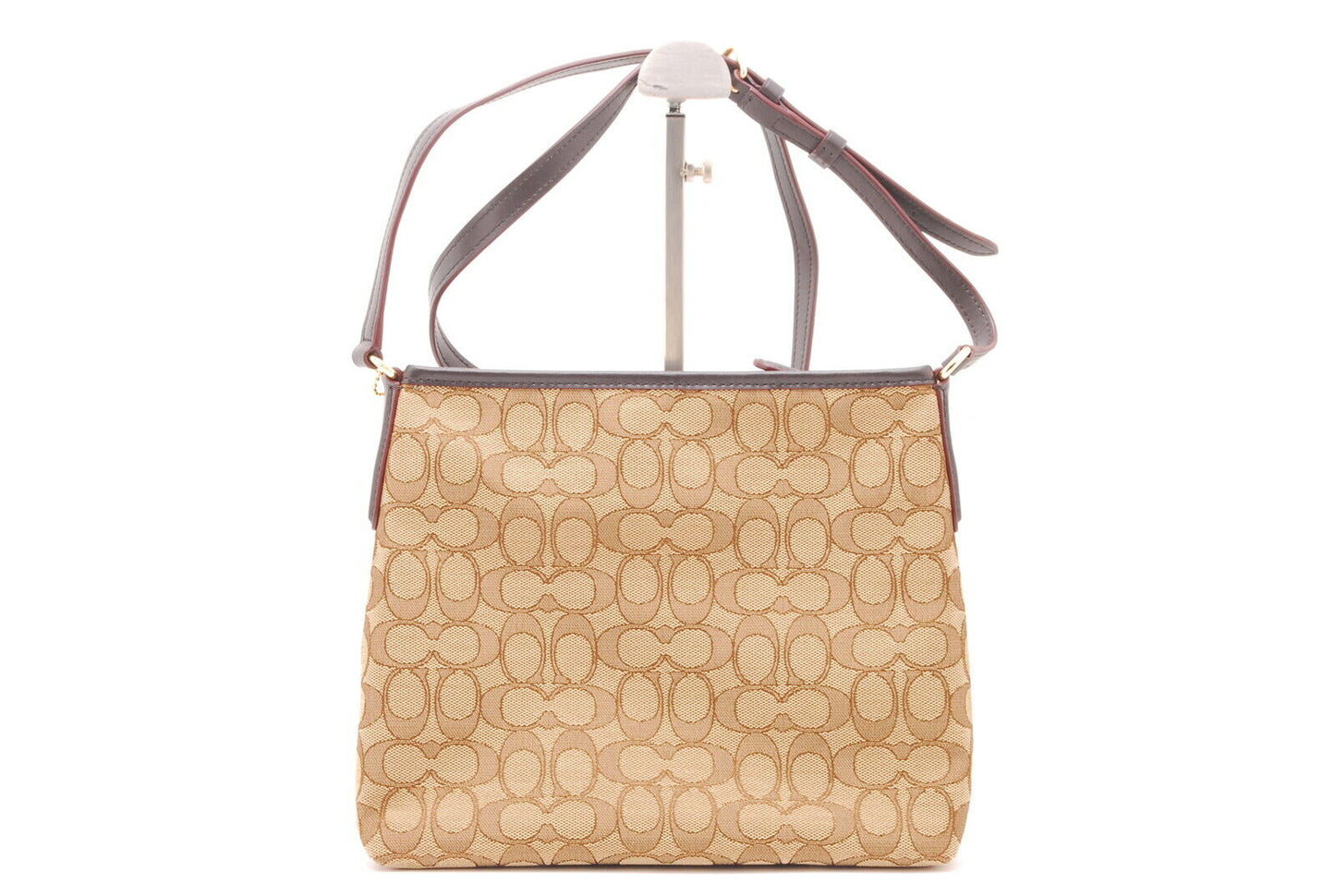 【Rank S】Authentic Coach signature canvas Cross Body shoulder bag From Japan A442