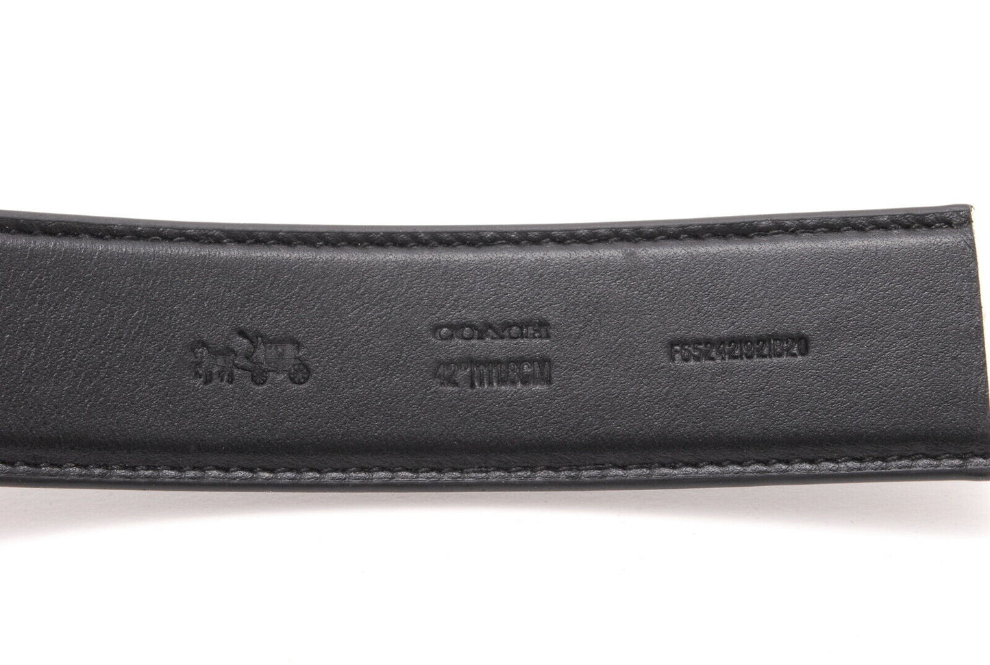 【Rank S】Auth Coach belt unused item with black case, with instructions JP A446