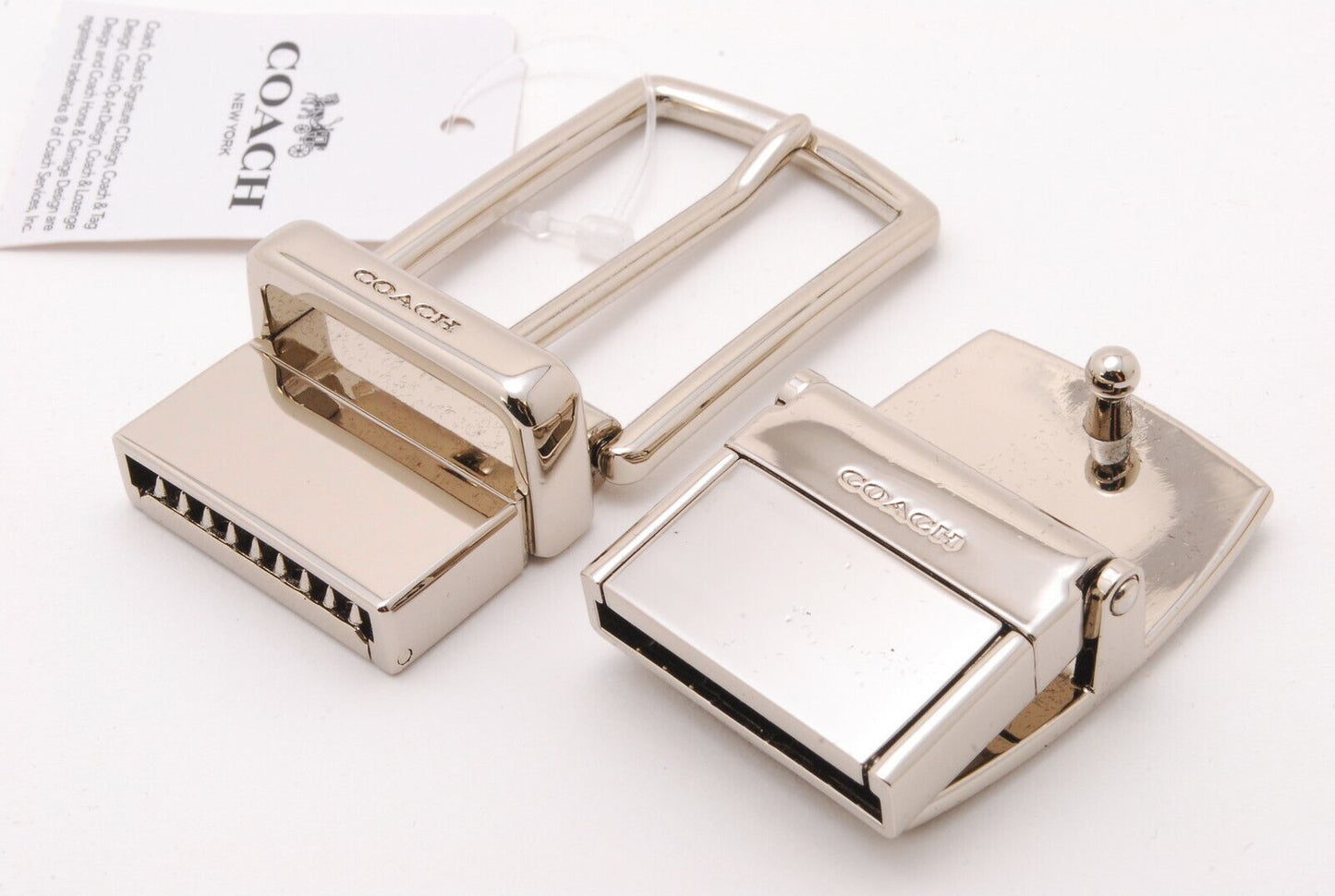 【Rank S】Auth Coach belt unused item with black case, with instructions JP A446