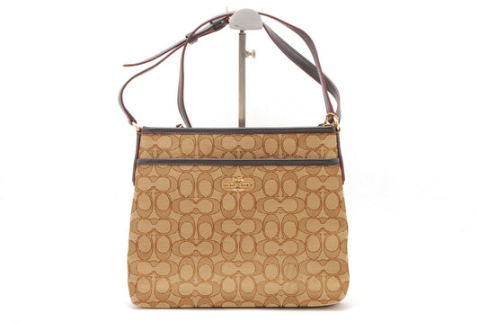 【Rank S】Authentic Coach signature canvas Cross Body shoulder bag From Japan A442
